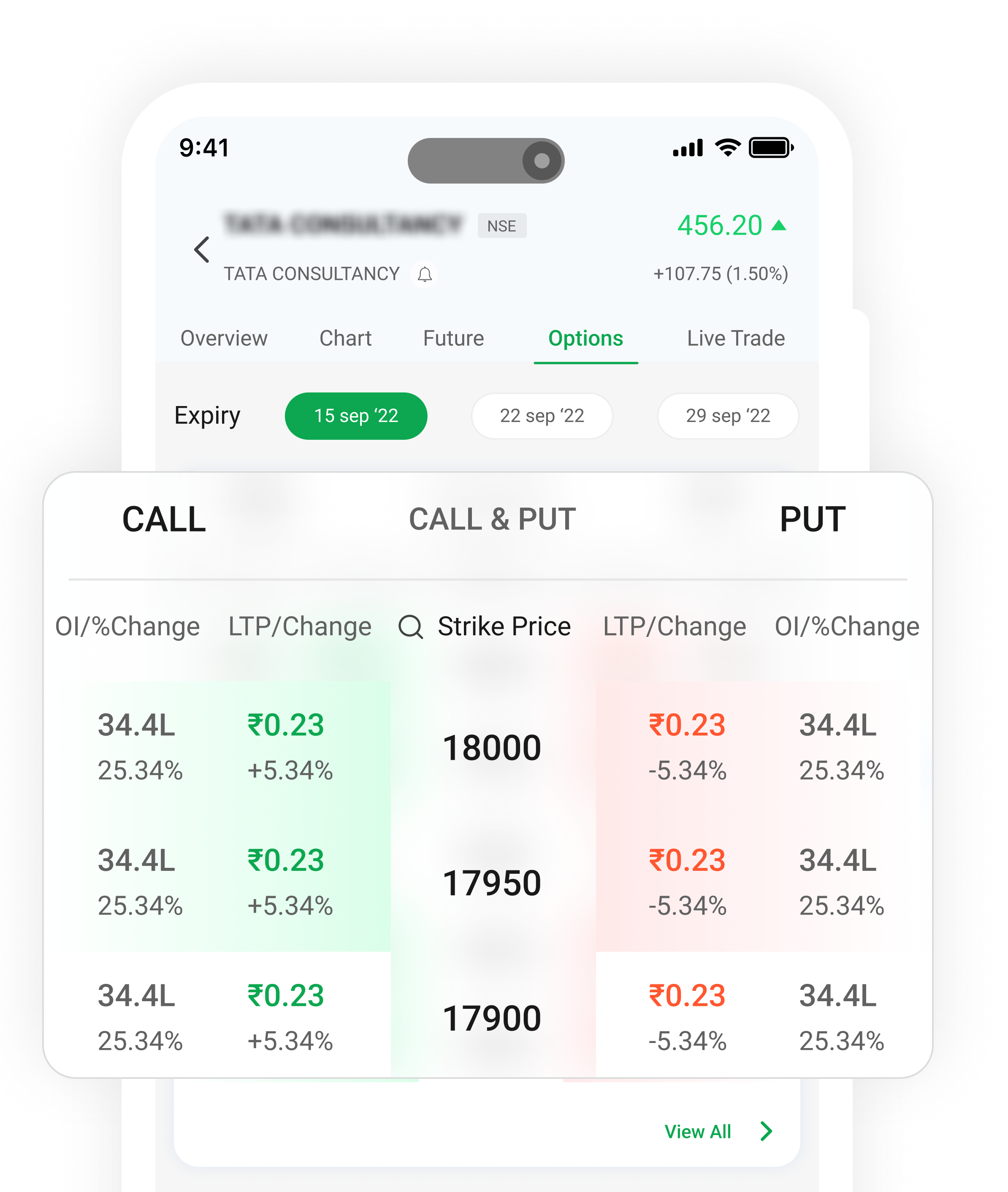 Futures & Options Trading Interface