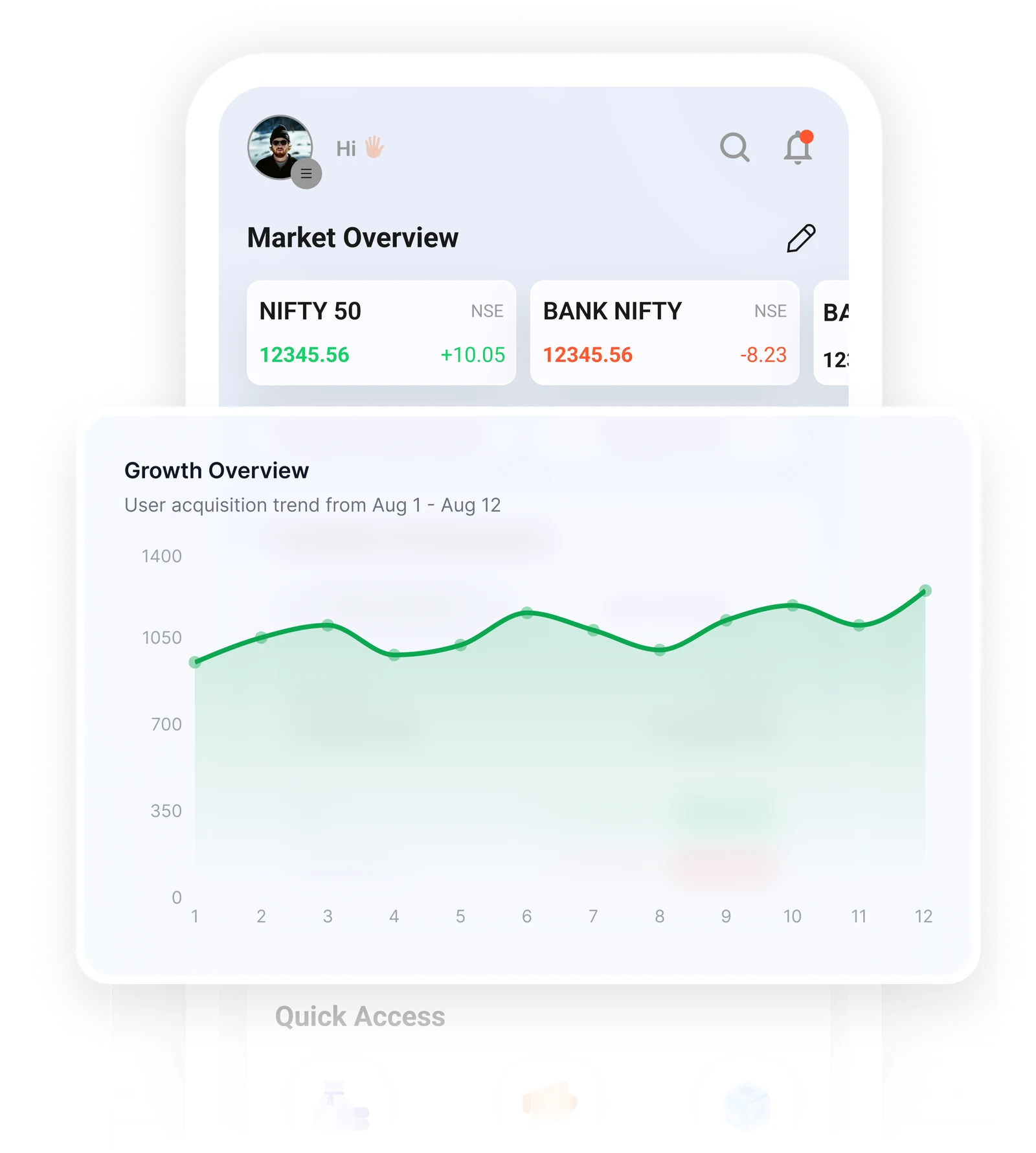 Stoxkart Mobile App Mockup